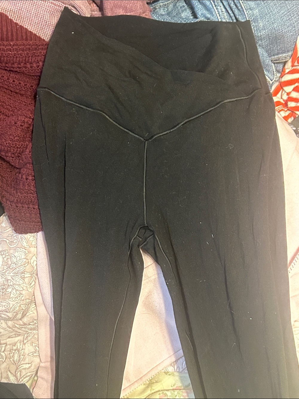 aerie Black Boot Cut & Flare Pants
